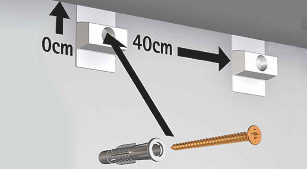 On what type of wall or ceiling can I mount the rail